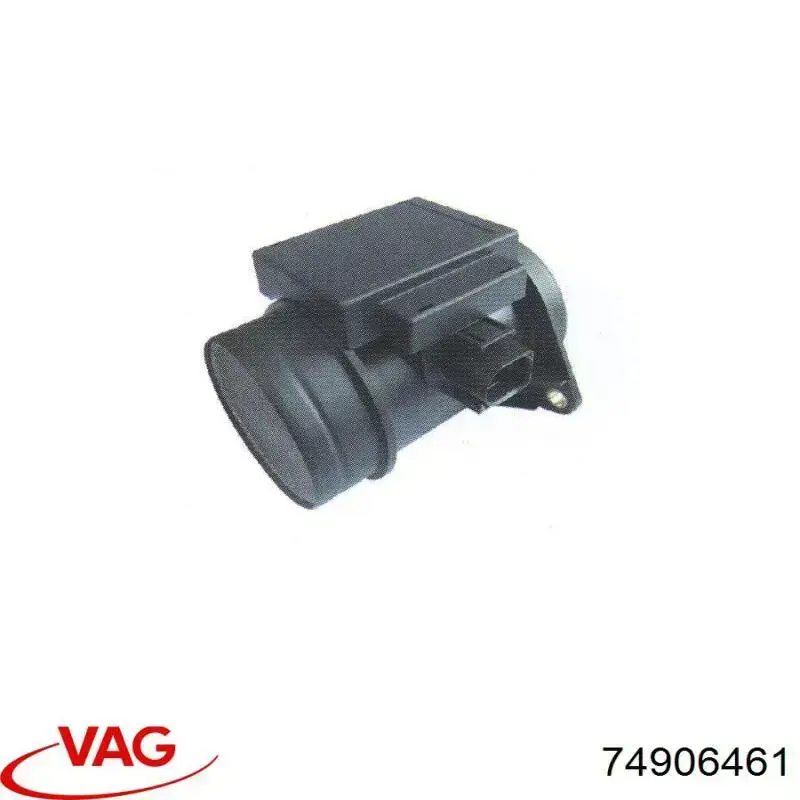 Czujnik przepływu powietrza, przepływomierz powietrza M.A.F. VAG 74906461 cena, od 41,27 USD