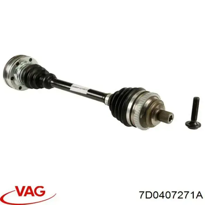 7D0407271A VAG Półoś napędowa przednia prawa