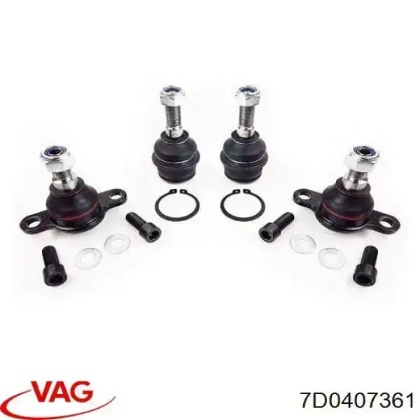 Sworzeń wahacza dolny VAG 7D0407361 cena, od 15,09 USD