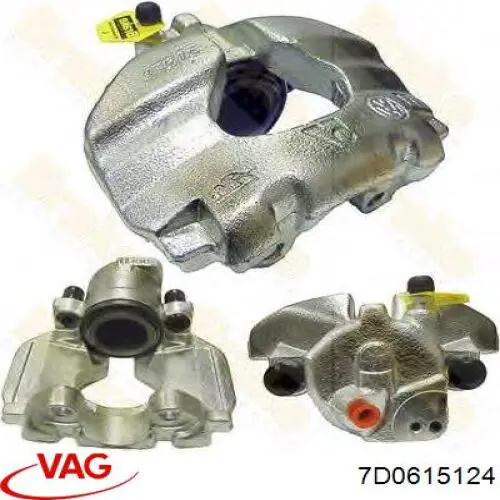 Do koszyka 7D0615124 VAG Zacisk hamulcowy przedni prawy