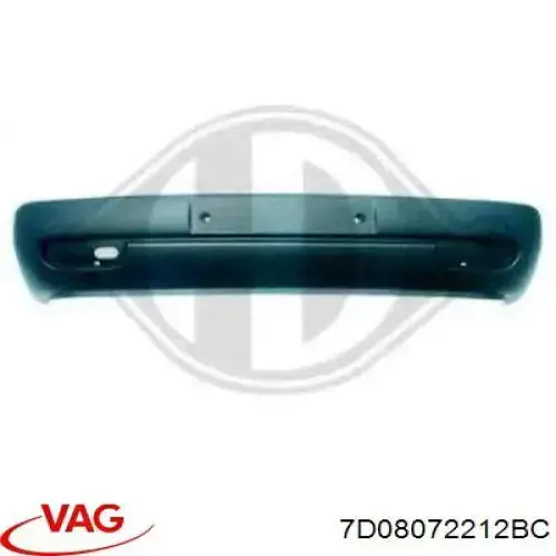 7D08072212BC VAG Zderzak przedni