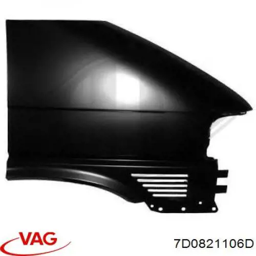 7D0821106D VAG Błotnik przedni prawy