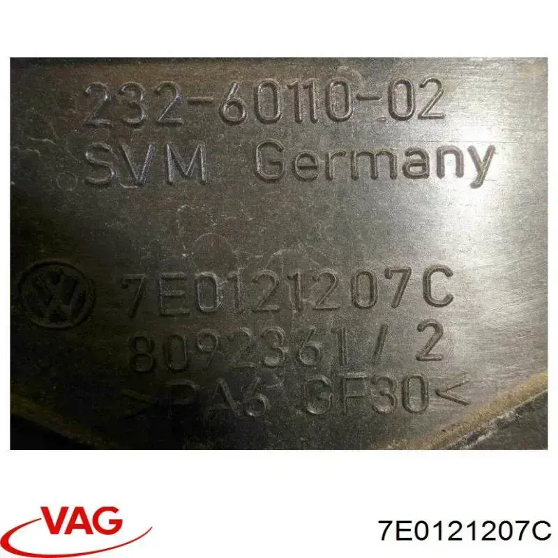 Do koszyka 7E0121207C VAG Dyfuzor chłodnicy