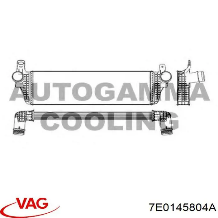 7E0145804A VAG Chłodnica intercoolera