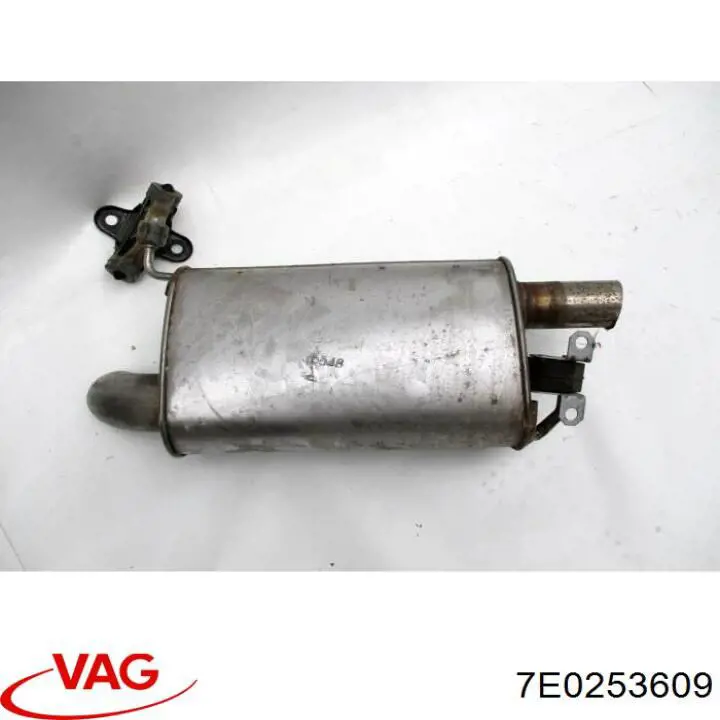 Do koszyka 7E0253609 VAG Tłumik, tylna część