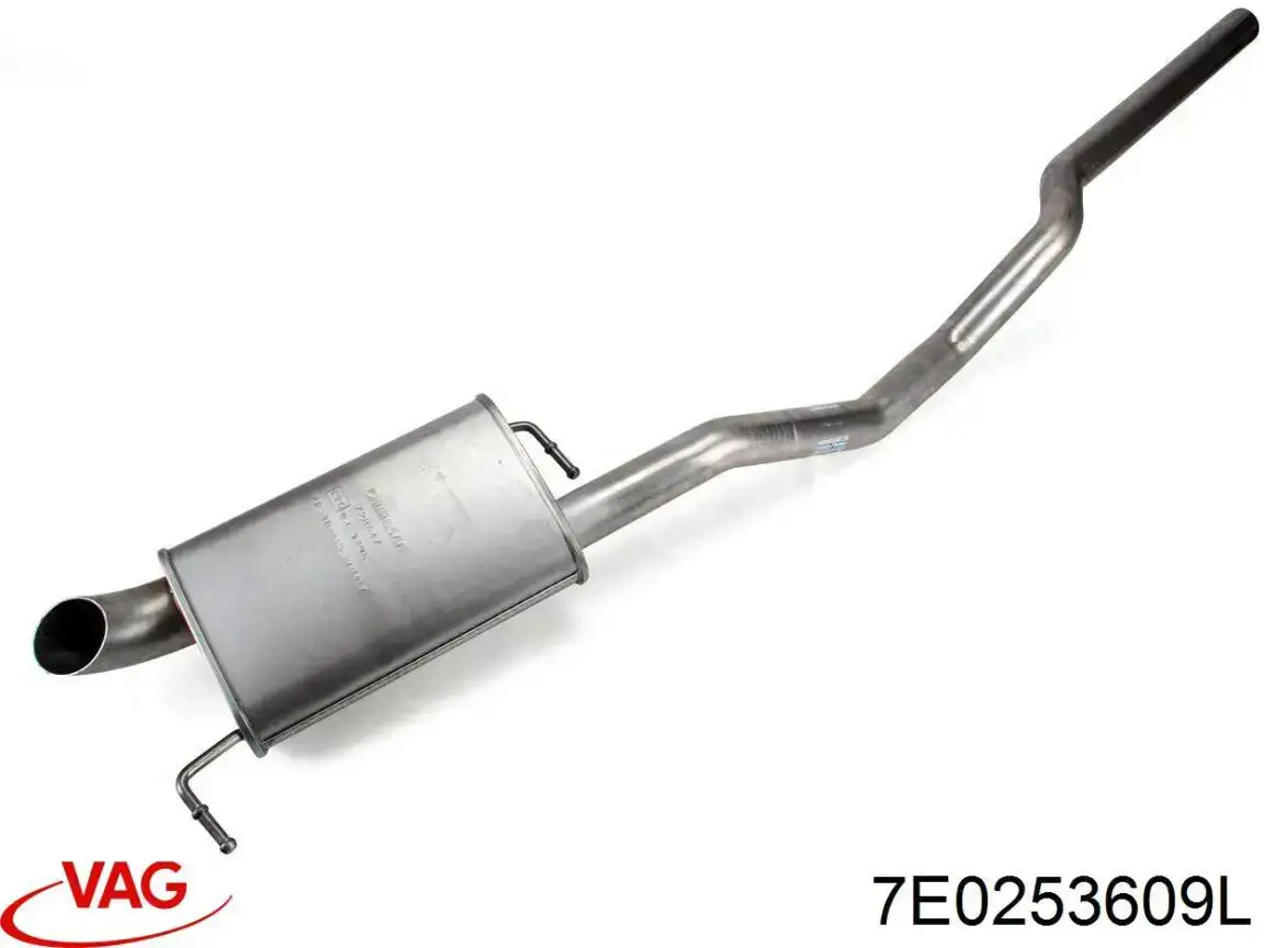 7E0253609L VAG Tłumik, tylna część