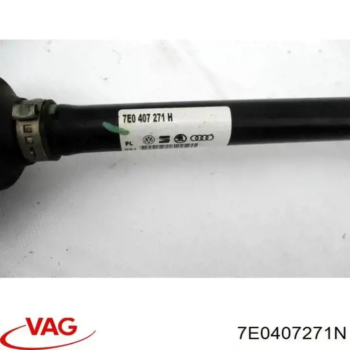 7E0407271N VAG Półoś napędowa przednia lewa