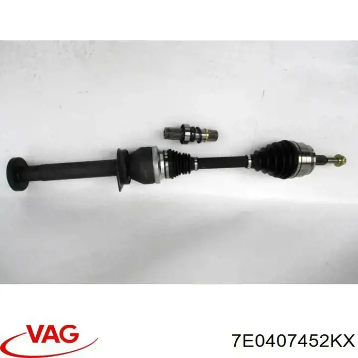 7E0407452KX VAG Półoś napędowa przednia prawa
