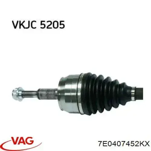 Półoś napędowa przednia prawa VAG 7E0407452KX cena, od 180,78 USD