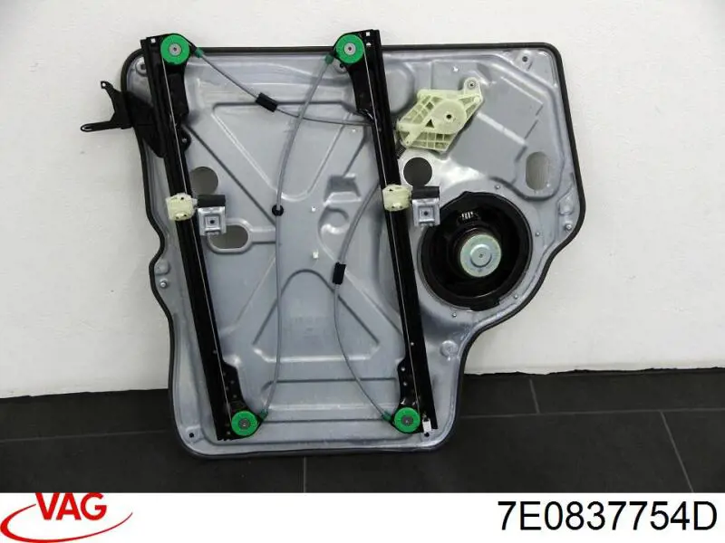 7E0837754E VAG Mechanizm podnoszenia szyby drzwi przednich prawych