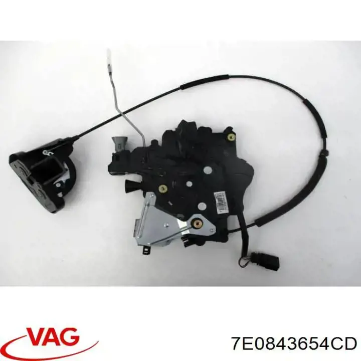 7E0843654CD VAG Zamek drzwi bocznych przesuwnych