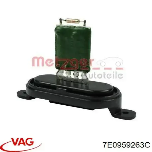 Rezystor silniczka wentylatora klimatyzacji VAG 7E0959263C cena, od 18,34 USD