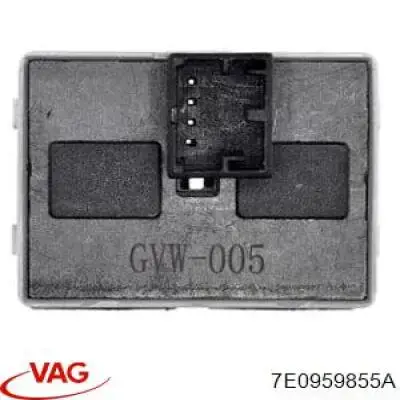 Panel przyciskowy sterowania podnośnikiem szyby przedni lewy VAG 7E0959855A cena, od 15,32 USD