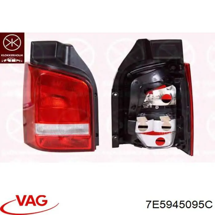 Do koszyka 7E5945095C VAG Lampa zespolona tylna lewa