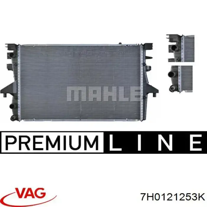 Do koszyka 7H0121253K VAG Chłodnica silnika