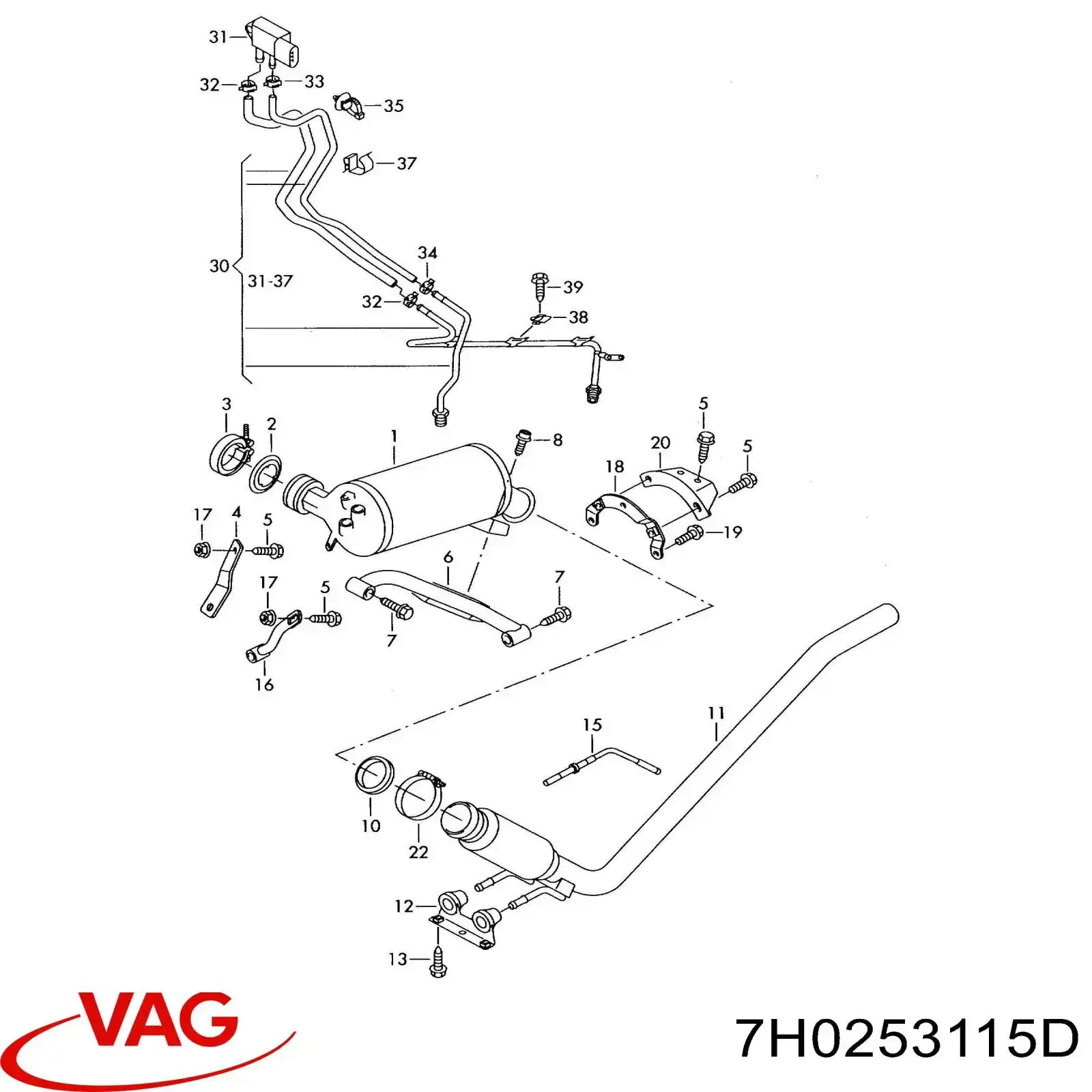 Pierścień kolektora wydechowego VAG 7H0253115D cena, od 7,72 USD