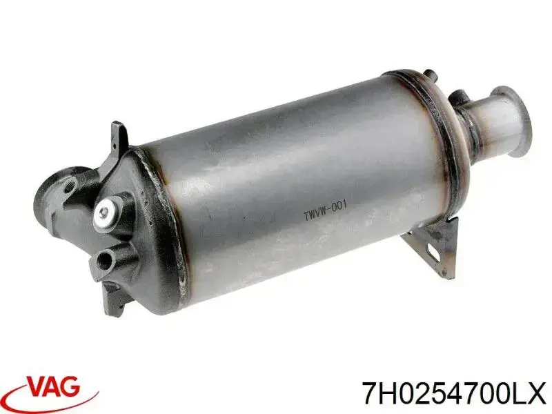 Do koszyka 7H0254700LX VAG Filtr cząstek stałych układu wydechowego