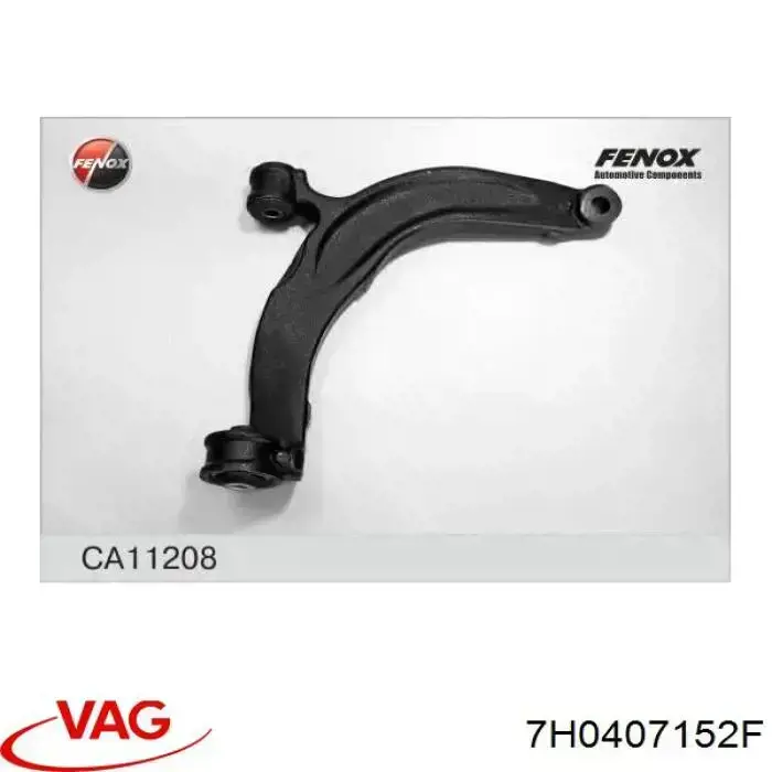Wahacz zawieszenia przedniego dolny prawy VAG 7H0407152F cena, od 122,87 USD