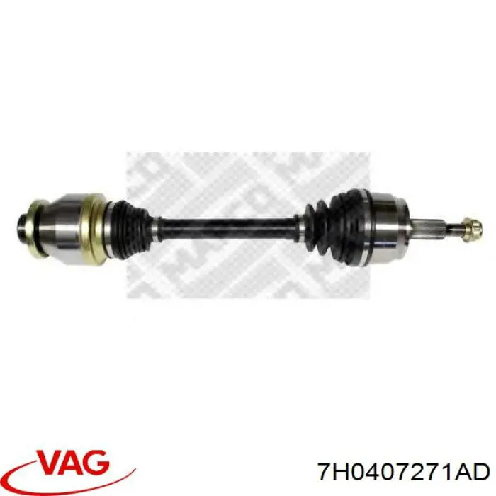 Do koszyka 7H0407271AD VAG Półoś napędowa przednia lewa