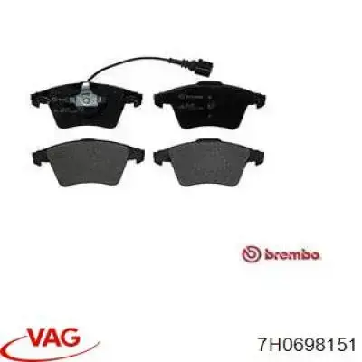 7H0698151 VAG Klocki hamulcowe przednie tarczowe