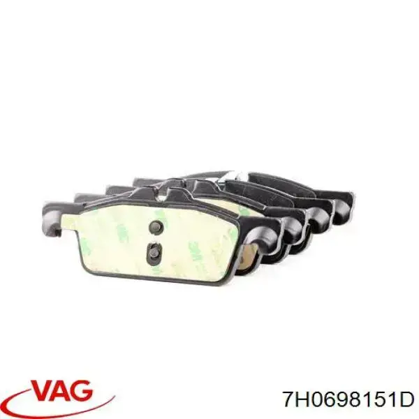 Klocki hamulcowe przednie tarczowe VAG 7H0698151D cena, od 37,03 USD