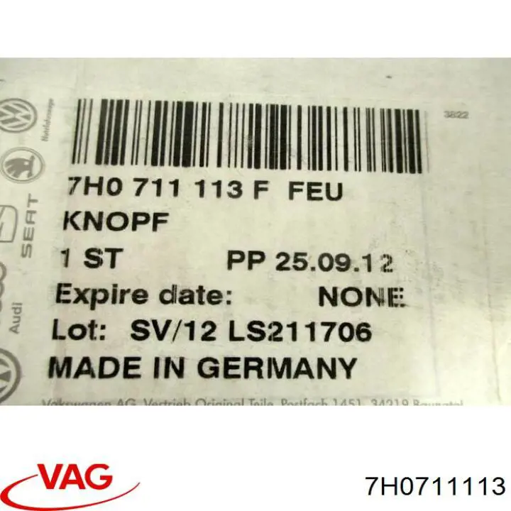 Rękojeść dźwigni biegów VAG 7H0711113 cena, od 27,40 USD