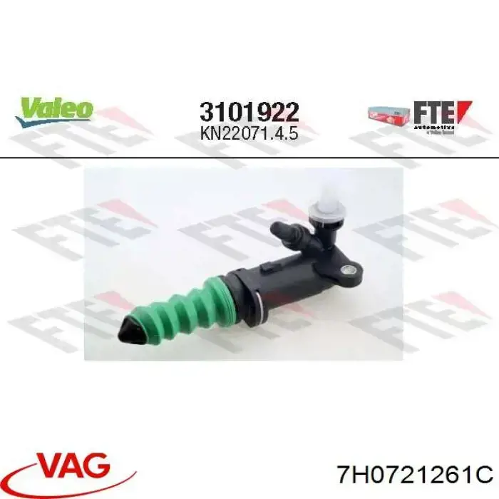 Cylinder roboczy sprzęgła VAG 7H0721261C cena, od 62,82 USD