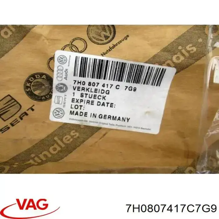 Zderzak tylny 7H0807417C7G9 VAG