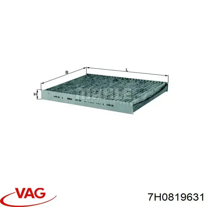 Do koszyka 7H0819631 VAG Filtr kabiny