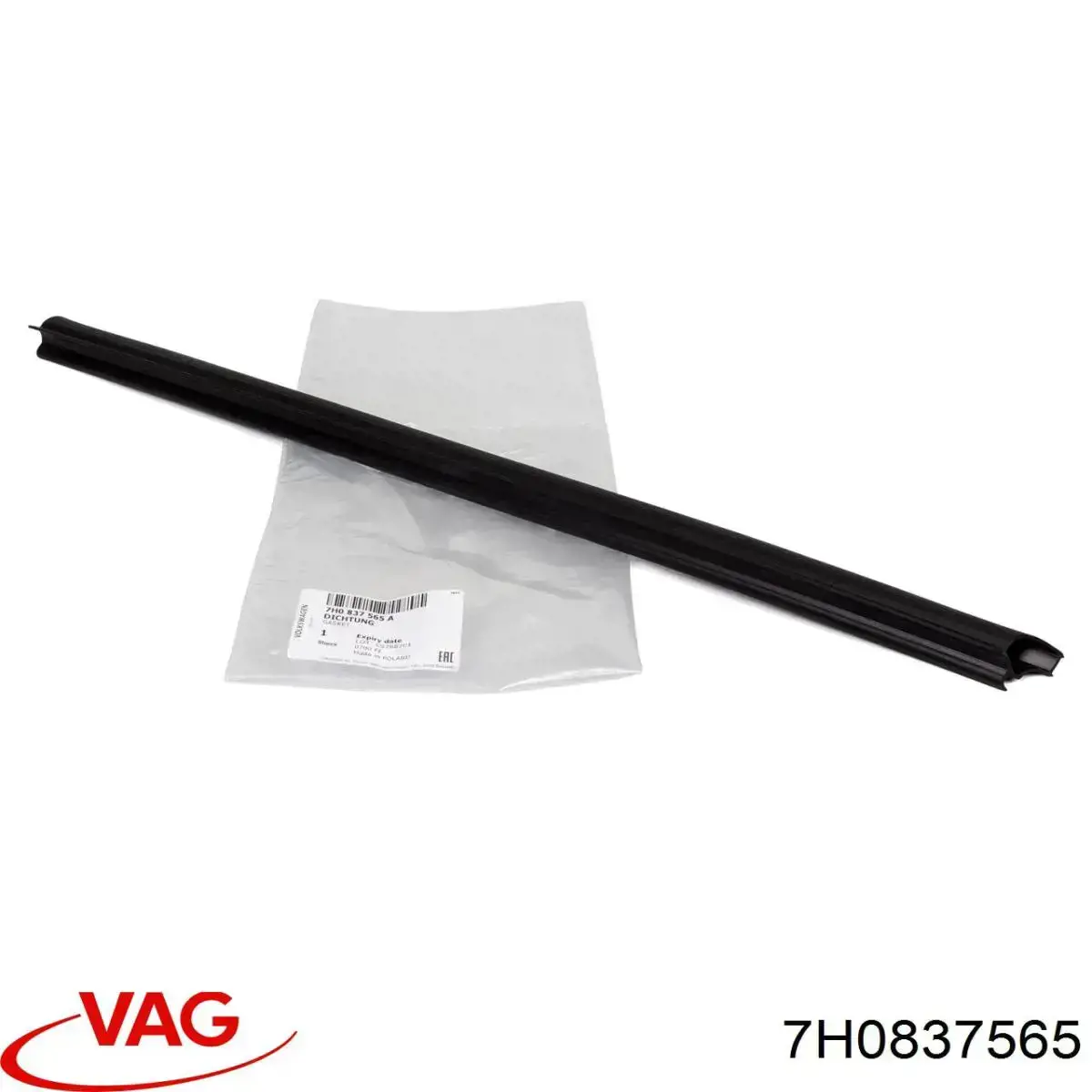 Uszczelniacz drzwi przednich lewych (na drzwiach) VAG 7H0837565 cena, od 18,56 USD