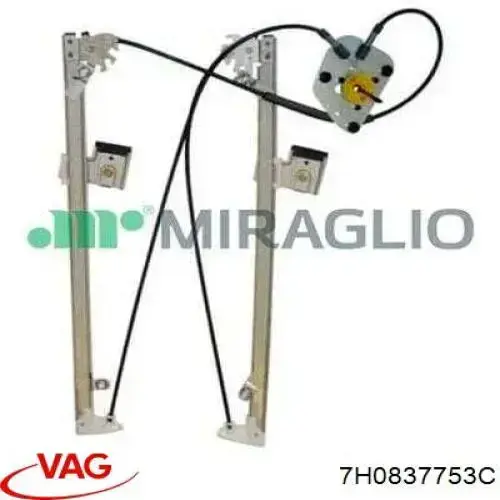 Do koszyka 7H0837753C VAG Mechanizm podnoszenia szyby drzwi przednich lewych