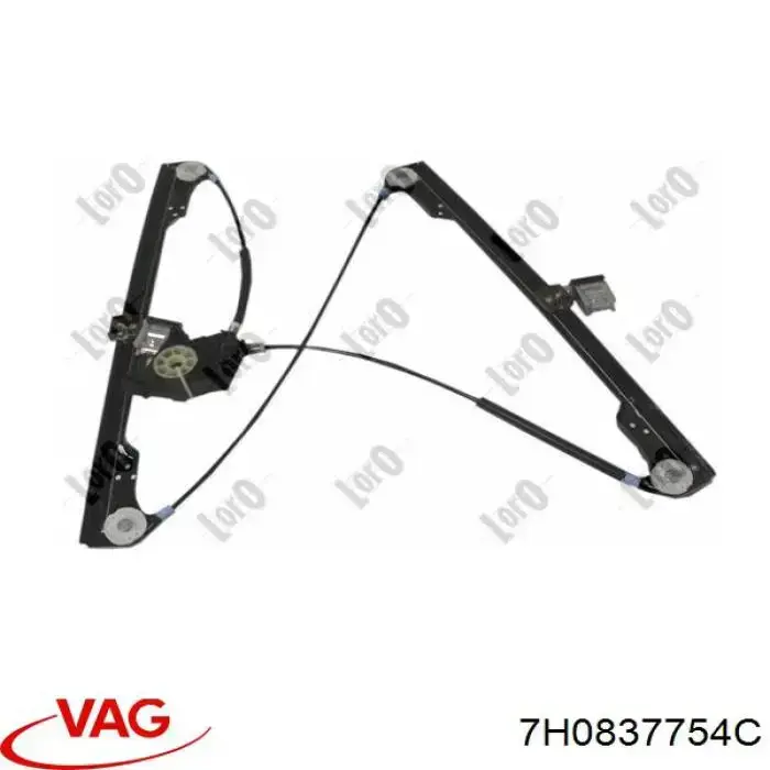 Mechanizm podnoszenia szyby drzwi przednich prawych VAG 7H0837754C cena, od 83,09 USD