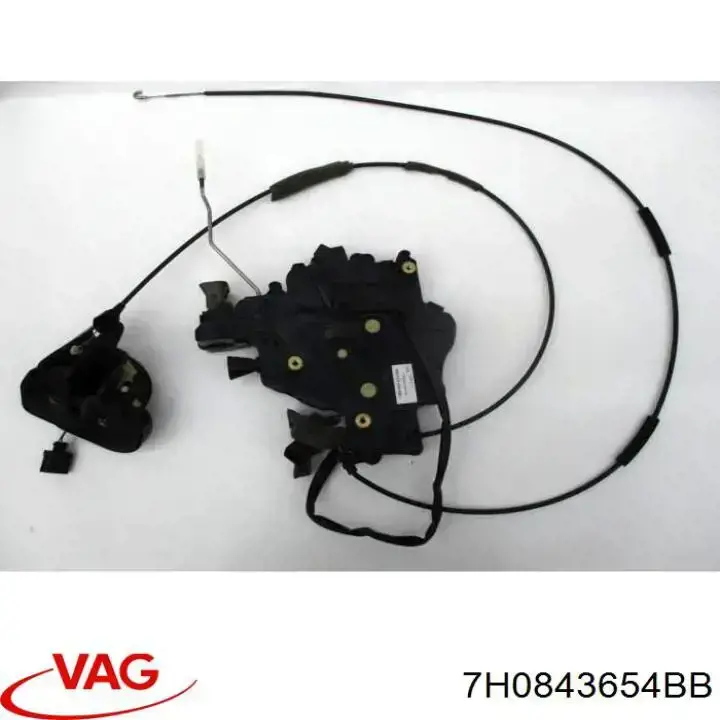 Zamek drzwi bocznych przesuwnych VAG 7H0843654BB cena, od 277,86 USD