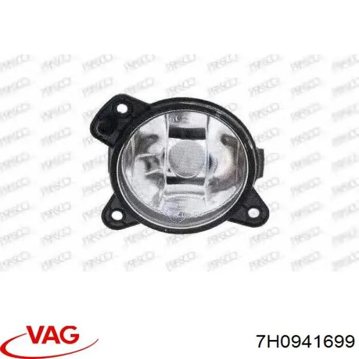 7H0941699 VAG Lampa przeciwmgielna lewa