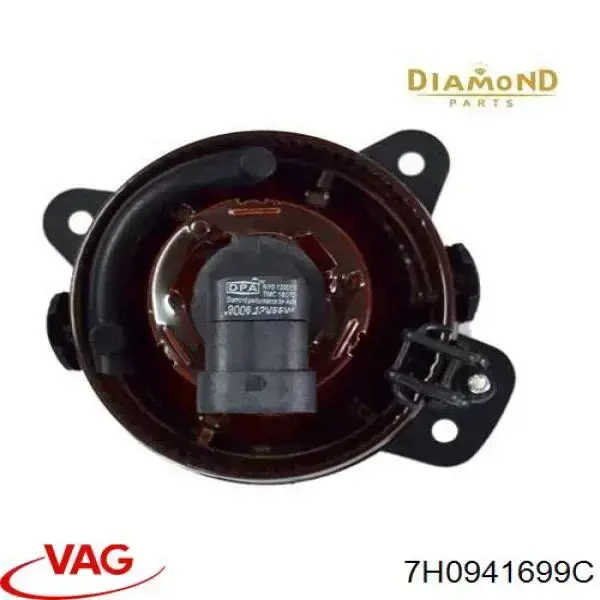 Lampa przeciwmgielna lewa VAG 7H0941699C cena, od 43,42 USD