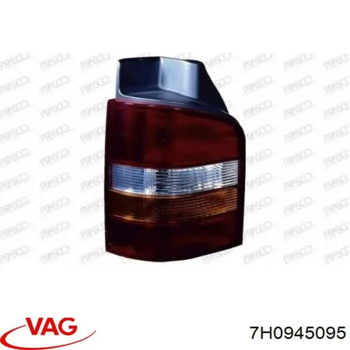 Lampa zespolona tylna lewa VAG 7H0945095 cena, od 48,64 USD
