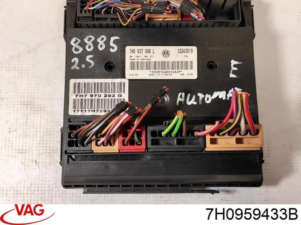Do koszyka Blok komfortu Volkswagen Transporter T5 7HB, 7HJ, 7EB, 7EJ