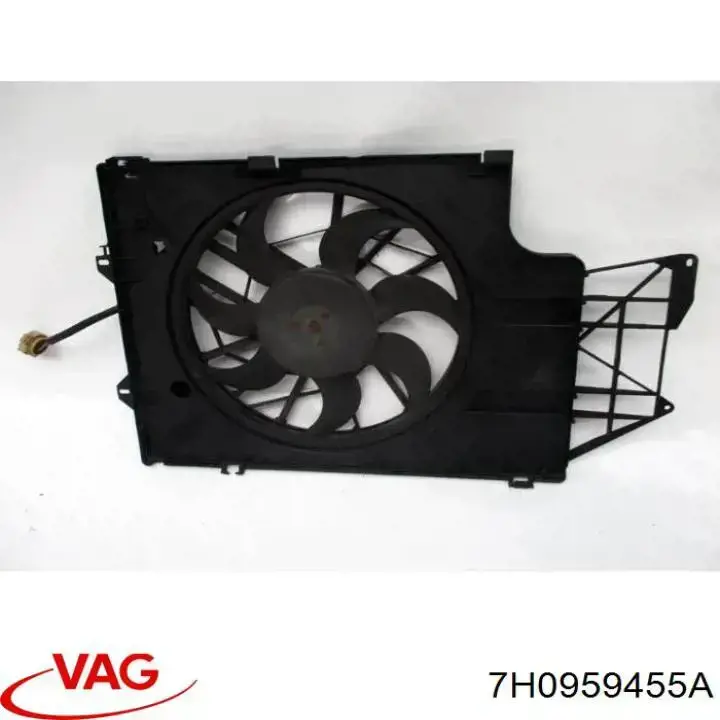 Do koszyka 7H0959455A VAG Wentylator elektryczny układu chłodzenia kompletny (silnik+wirnik)