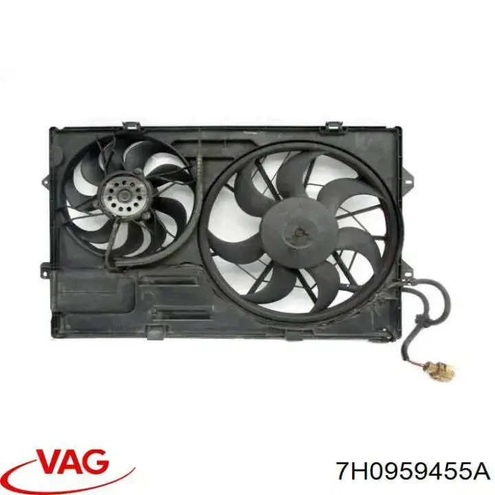 Wentylator elektryczny układu chłodzenia kompletny (silnik+wirnik) VAG 7H0959455A cena, od 96,55 USD