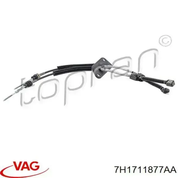 Linka dźwigni zmiany biegów podwójna VAG 7H1711877AA cena, od 62,22 USD