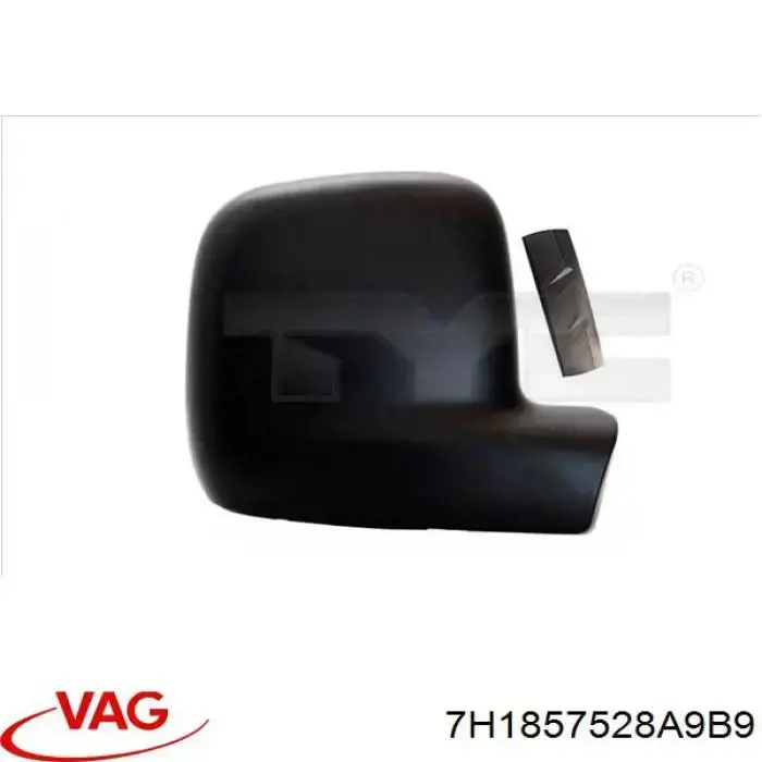 7H1857528A9B9 VAG Nakładka (pokrywa) lusterka wstecznego prawa