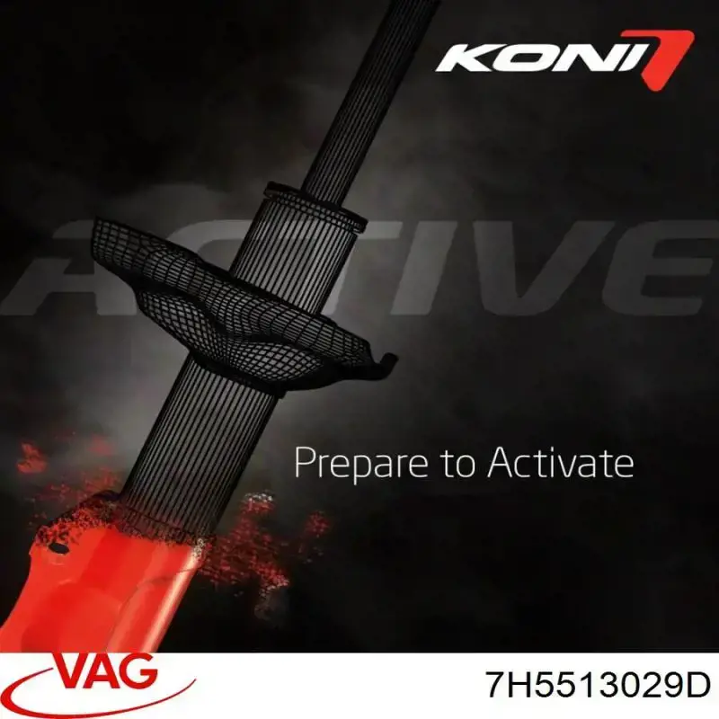 Do koszyka 7H5513029D VAG Amortyzator tylny