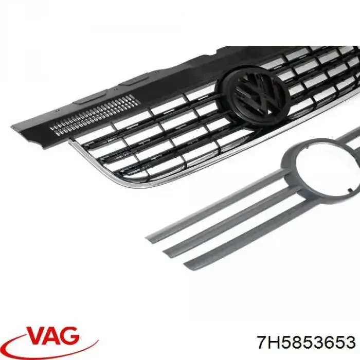 Atrapa chłodnicy VAG 7H5853653 cena, od 60,37 USD