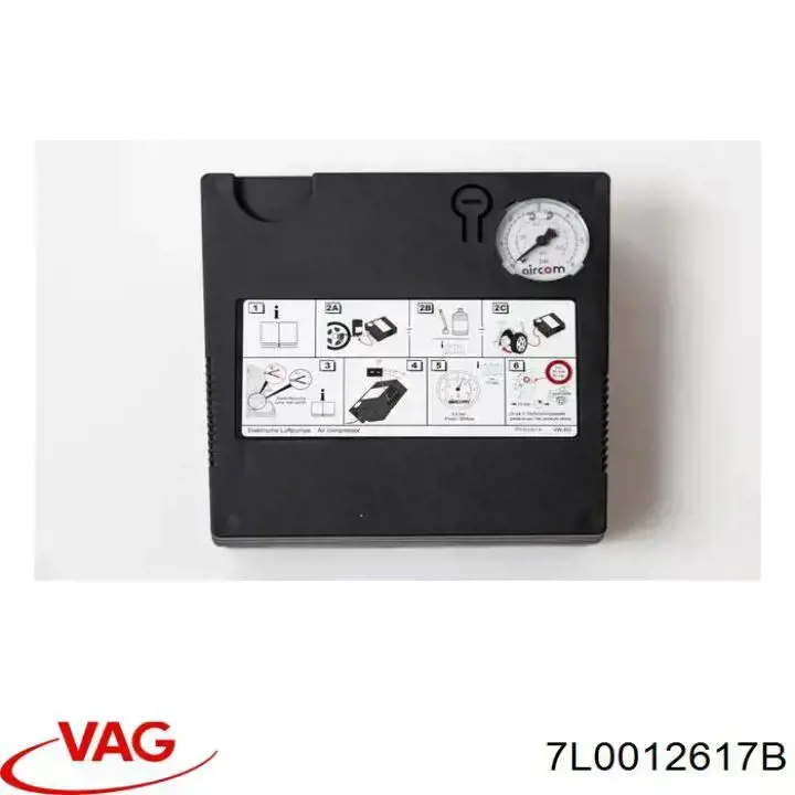 Do koszyka 7L0012617B VAG Sprężarka do pompowania opon