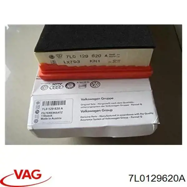 Filtr powietrza VAG 7L0129620A cena, od 14,22 USD