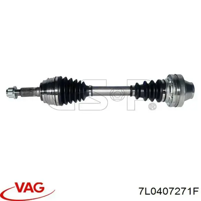 Półoś napędowa przednia VAG 7L0407271F cena, od 49,66 USD