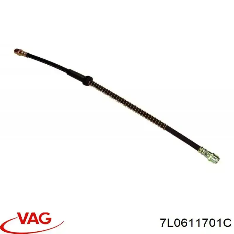 7L0611701C VAG Przewód hamulcowy przedni