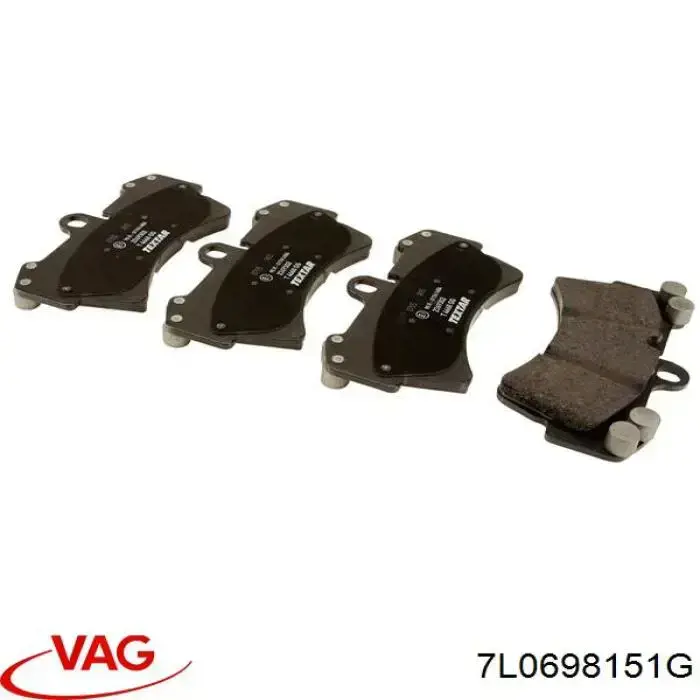 7L0698151G VAG Klocki hamulcowe przednie tarczowe