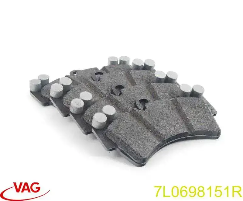 Klocki hamulcowe przednie tarczowe VAG 7L0698151R cena, od 41,95 USD
