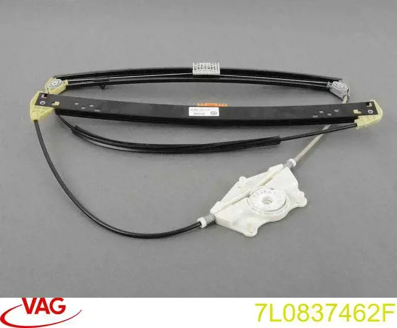 7L0837462F VAG Mechanizm podnoszenia szyby drzwi przednich prawych